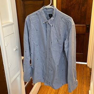 J.Crew button down with sail boats